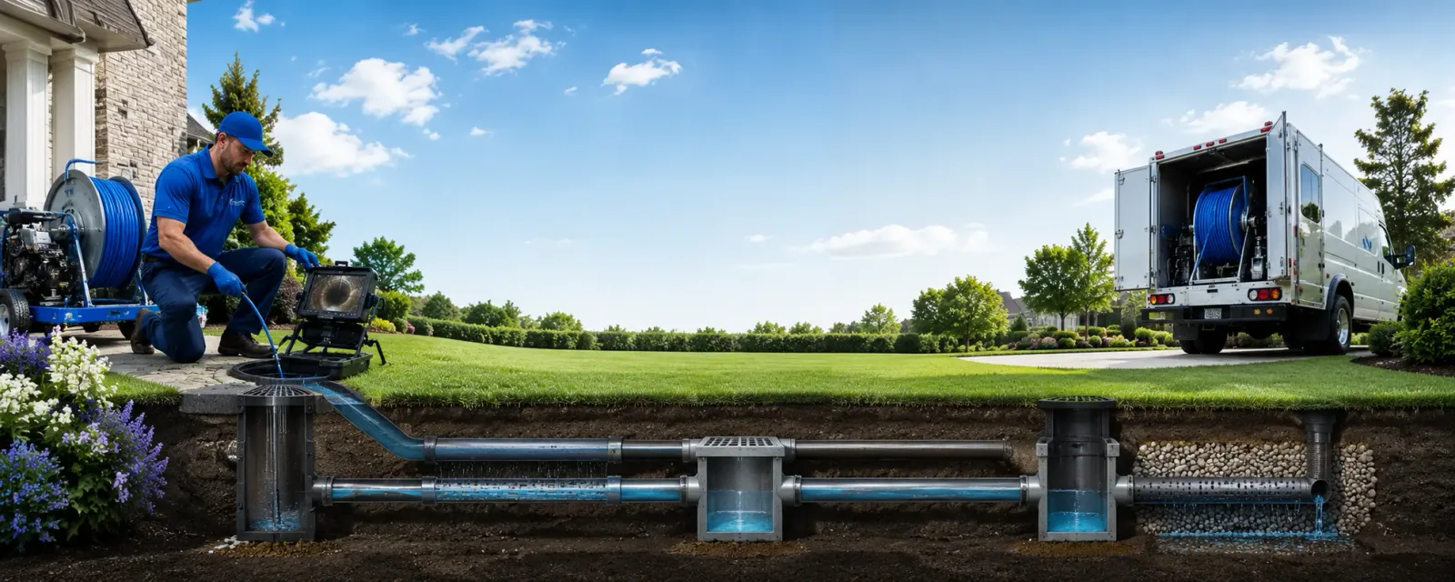 Outdoor drain cleaning information for Gorum, LA